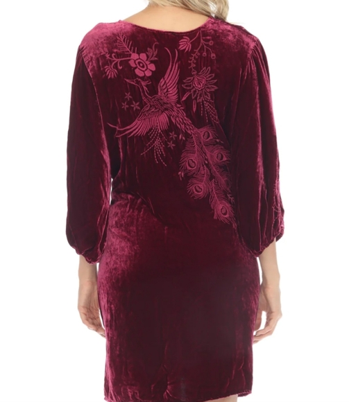 NWT JOHNNY WAS VELVET DRESS SIZE XL - Picture 4 of 10